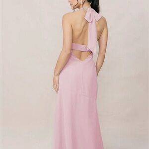 Revelry Pink Backless Dress